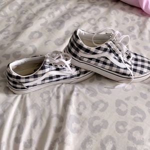 Checkered Lace up vans